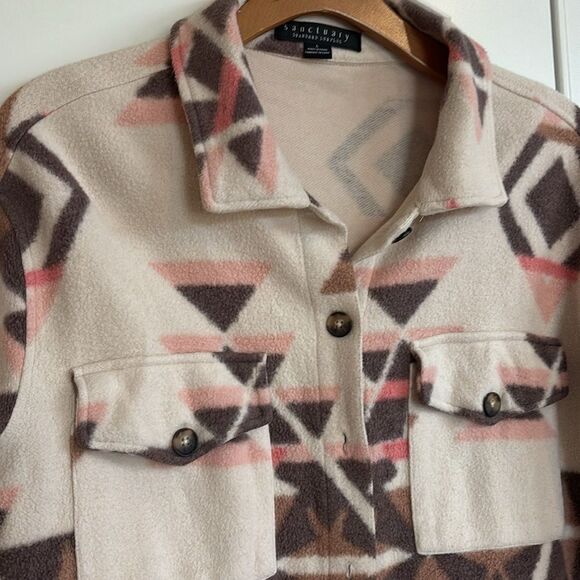 Sanctuary Yellowstone Shacket Coat women’s size‎ large - Picture 6 of 11
